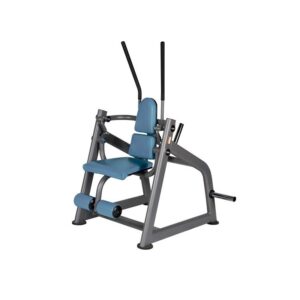 Impulse IT7010 Abdominal Crunch Machine. A gray abdominal crunch machine with a padded seat and backrest. The machine has adjustable handles and a sturdy steel frame.