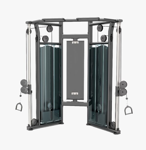 this is a product image showing front view Commercial Dual Adjustable Pulley And Functional Trainer KJ-1229