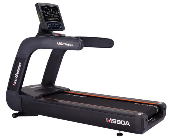 this is a product image showing sides Commercial Treadmill ms90a