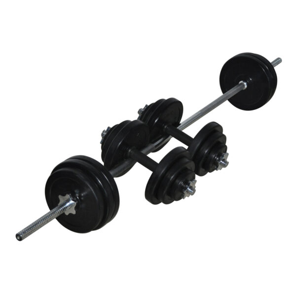 this is a product image showing front view Deluxe 50KG Rubber Barbell WK-50R