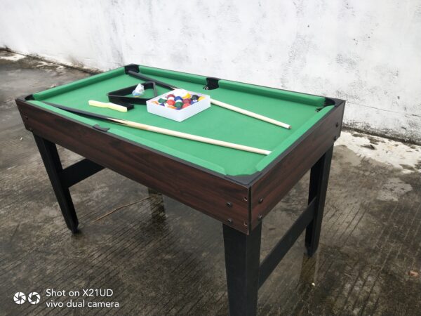 this is a product image showing front view Multi Games Table Tennis Snooker