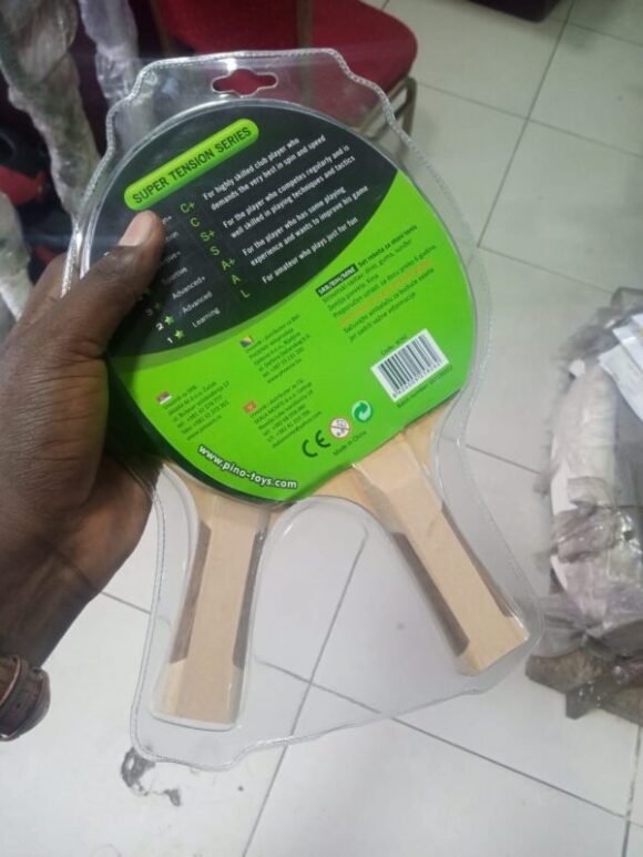 this is a product image showing front view Pino Table Tennis Bat