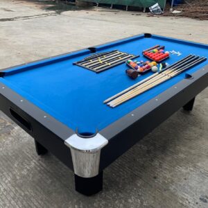 this is a product image showing front view Snooker Table with Accessories DQ-P030 8ft