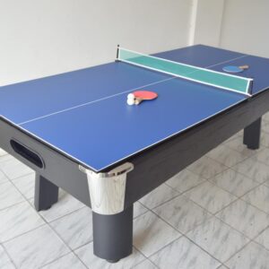 this is a product image showing front view Snooker Table with Dinning Tennis Top 8ft DQ-P030TT