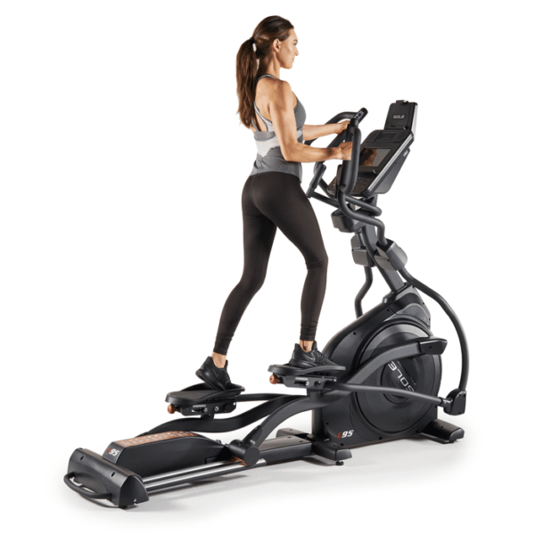 this is a product image showing front view Sole Elliptical Bike E95