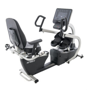 this is a product image showing front view Spirit Fitness Recumbent stepper CRS800